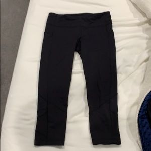 Lululemon sweat wicking crops (2 PAIR)